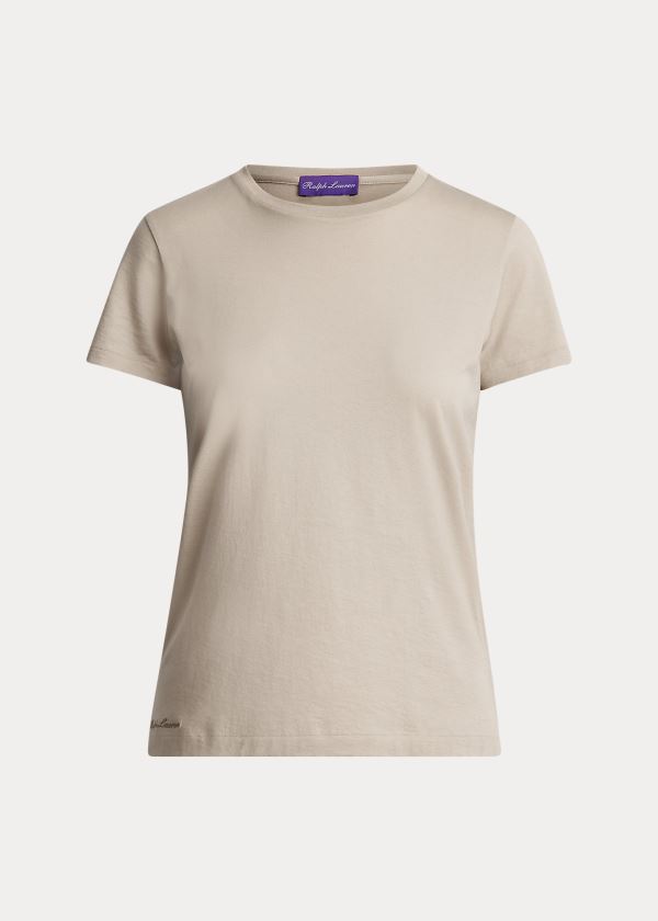 T Shirt Ralph Lauren Algodão Crewneck Mulher 75493-XAYB